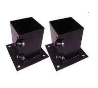 SecureFix Direct Bolt Down Fence Post Support 75mm Bolt Grip X2 (Fencing Base Shoe Foot)
