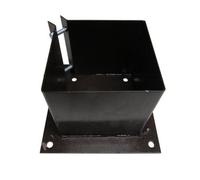 SecureFix Direct Bolt Down Fence Post Supports 6" X1 Brown (Bolt Grip Fencing Shoe)