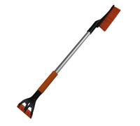 SecureFix Direct Car Ice Scraper Snow Brush (2 In 1 Long Reach Aluminium Handle Windscreen Window)