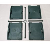 SecureFix Direct Caravan Corner Steady Jack Pads - Pack Of 4 (Levelling Feet Stabiliser Heavy Duty)