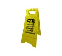 SecureFix Direct Caravan Pitch Marker Reserved Sign (Motorhome A Board Yellow Campsite)