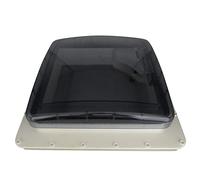 SecureFix Direct Caravan Skylight Window Roof Vent 450MM x 450MM, Black, Plastic, UV Protected, Easy to Install, Requires 350MM X 350MM Cutout, Compatible with RV