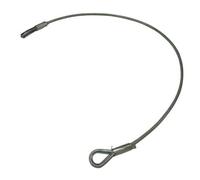 SecureFix Direct Caravan Tethering Restraining Cable 6mm X 1M - Pack Of 4 (2 Ton Clear Pvc Coated Chain Down)