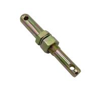 SecureFix Direct Cat 1-2 Tractor Implement Mounting Pin Lower Link With 2 Nuts (1" Unf Thread Trailer Linkage)