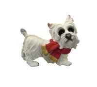 SecureFix Direct Christmas Yorkshire Terrier Festive Figurine (Xmas Animal Dog Statue Ornament)