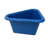 SecureFix Direct Corner Manger Horse Feeder 45L - Blue (Trough Stable Feed Bucket Equestrian Pony)