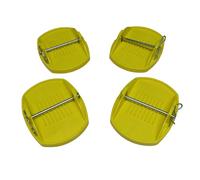 SecureFix Direct Corner Steady Caravan Feet Pads with Pins (Jack Leg Stabiliser Support Universal)