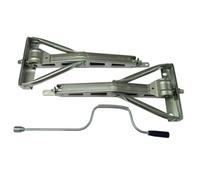 SecureFix Direct Corner Steady Jack Legs 29" X2 With Winding Handle (Galvanised Caravan Support Wheel Brace)