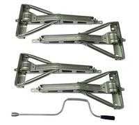 SecureFix Direct Corner Steady Jack Legs 29" X4 With Winding Handle (Galvanised Caravan Support Wheel Brace)