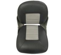SecureFix Direct Cruise Style Folding Boat Seat Grey Charcoal (Low Back Fishing Marine Replacement Upholstery)