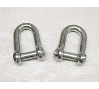 SecureFix Direct Dee Shackle Countersunk Pin Galvanised 10mm X2 (Commercial Chain Connector Caravan Tether)