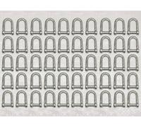 SecureFix Direct Dee Shackle Countersunk Pin Galvanised 12mm X50 (Commercial Chain Connector Caravan Tether)