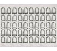 SecureFix Direct Dee Shackle Countersunk Pin Galvanised 8mm X50 (Commercial Chain Connector Caravan Tether)