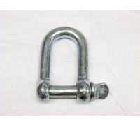 SecureFix Direct Dee Shackle Screw Pin Galvanised 22mm X1 (Commercial Chain Connector Caravan Tether)