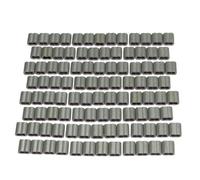 SecureFix Direct Double Barrel Crimp Sleeves Aluminium X100 (Electric Fence Wire Ferrules Polywire Splicing Loop)
