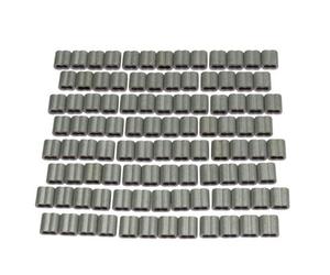 SecureFix Direct Double Barrel Crimp Sleeves Aluminium X100 (Electric Fence Wire Ferrules Polywire Splicing Loop)