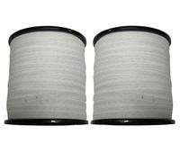SecureFix Direct Electric Fence Tape Poly Fencing 40mm X 200M X2 (Electrified Polytape Horse Paddock White)