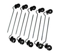 SecureFix Direct Electric Fencing Offset Ring Insulators For Wooden Posts X10 (Screw In Poly Fence Tape Rope)