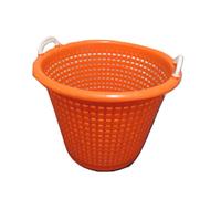 SecureFix Direct Extra Large Storage Basket Orange 58L (Graduated Fishing Camping Home)