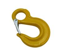 SecureFix Direct Eye Sling Hook With Latch 7/8mm Grade 8 (G80 2 Ton Safety Catch Chain Lifting)