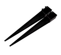 SecureFix Direct Fence Post Support Spike Holders 3" 75mm X2 (Square Bolt Grip Fencing Shoe)