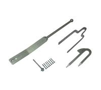 SecureFix Direct Field Gate Spring Fastener Set (Galvanised Staple Latch Catch Fixing Kit)
