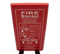 SecureFix Direct Fire Retardant Safety Blanket 1.2M x 1.2M (Quick Release Fireproof Home Kitchen), Red