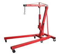 SecureFix Direct Folding Portable Engine Crane Hoist 2T (Hydraulic Lifting Garage Workshop Stand)