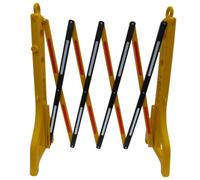 Folding Safety Barrier 2.3m (Crowd Control Retractable Expandable Yellow Temporary Extending)