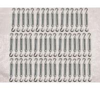 SecureFix Direct Galvanised Forged Straining Screw Hook Hook M16 X50 (Caravan Turnbuckle Open Body)