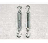 SecureFix Direct Galvanised Forged Straining Screw Hook Hook M6 X2 (Caravan Turnbuckle Open Body)