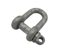 SecureFix Direct Galvanised Large Dee Shackle With Screw Pin 3.75 Ton (3750Kg D High Tensile Lifting Towing)