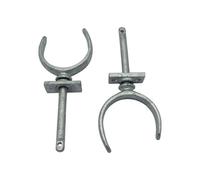 SecureFix Direct Galvanised Rowlocks With Plates X2 5/8" (Rowing Oar Boat Canoe Dinghy)