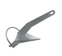 SecureFix Direct Galvanised Self Righting Plough Anchor 6Kg (Fixed Roll Bar Marine Fishing Boat)
