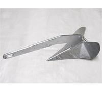 SecureFix Direct Galvanised Steel Fixed Plough Anchor 4Kg (Delta Style Yacht Boat Marine Sea)