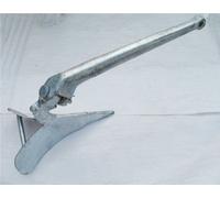 SecureFix Direct Galvanised Steel Hinged Plough Anchor 7Kg (Delta Style Yacht Boat Marine Sea)