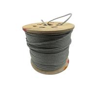 SecureFix Direct Galvanised Steel Wire Rope Cable 2.5mm 6X7 (100M Reel 6 X 7 Rigging Marine)