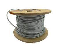 SecureFix Direct Galvanised Steel Wire Rope Cable 3mm 7X19 (100M Reel 7 X 19 Rigging Marine)