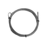 SecureFix Direct Galvanised Steel Wire Rope With Loops 5mm 7X19 (10M 7 X 19 Rigging Marine)