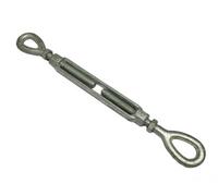 SecureFix Direct Galvanised Turnbuckle Open Body Straining Screw Eye Eye (Us Spec Wire Tensioner) 1/2" X 12"