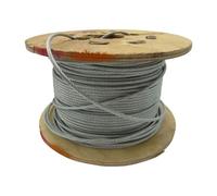 SecureFix Direct Galvanised Wire Rope Cable 2.5mm 7X7 (Marine Rigging Metal 50M Reel)