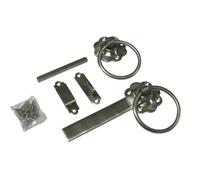 SecureFix Direct Garden Ring Gate Latch Stainless Steel 6" (Twisted Handle Door Catch Lock)