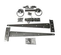 SecureFix Direct Gate Latch Kit Stainless Steel (Gate Door Handle T-Strap Shoot Bolt)