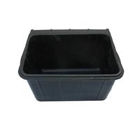 SecureFix Direct Hanging Rubber Horse Manger 16L (Heavy Duty Animal Feed Bucket), Black