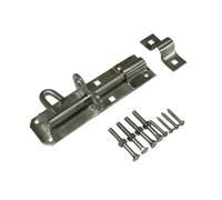 SecureFix Direct Heavy Duty Brenton Pad Bolt Stainless Steel 6" (Sliding Gate Lock Latch Secure)