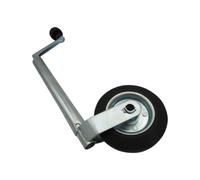SecureFix Direct Heavy Duty Caravan Jockey Wheel 34mm (Trailer Metal Rim Wind Up Handle)