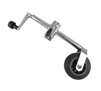 SecureFix Direct Heavy Duty Caravan Jockey Wheel And Clamp 35mm (Lightweight Plastic Rim Trailer Wind Up)
