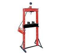 SecureFix Direct Heavy Duty Hydraulic Shop Press 12T (Pressure Gauge Garage H Frame Workshop)