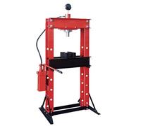SecureFix Direct Heavy Duty Hydraulic Shop Press 30T (Pressure Gauge Garage H Frame Workshop)