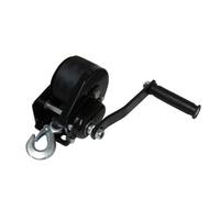 SecureFix Direct Heavy Duty Manual Hand Winch Webbing Strap Hook 1200Lb / 544Kg (Boat Trailer Hoist Marine Black)